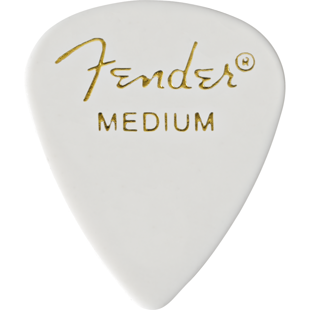 Fender 351 Pick Pack, White Medium 12 Pack