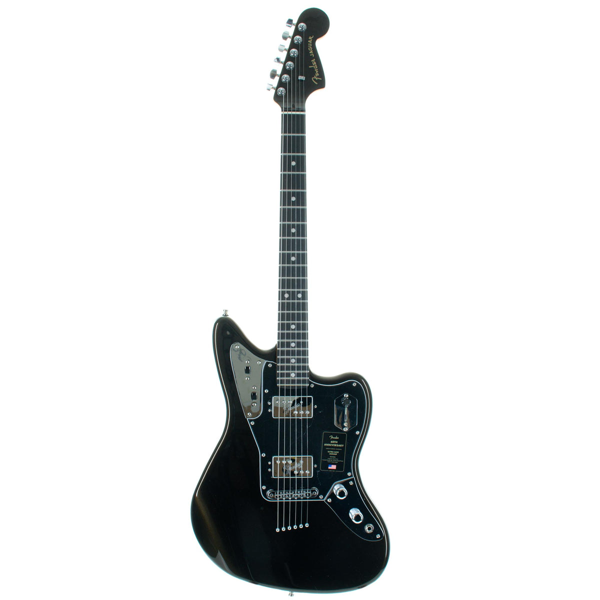 Fender 60th Anniversary Ultra Luxe Jaguar, Ebony, Texas Tea