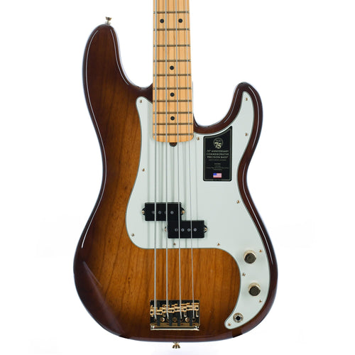 Fender 75th Anniversary Commemorative Precision Bass Maple, 2 Color Bourbon Burst