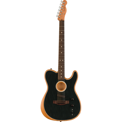 Fender Acoustasonic Player Telecaster Rosewood, Brushed Black