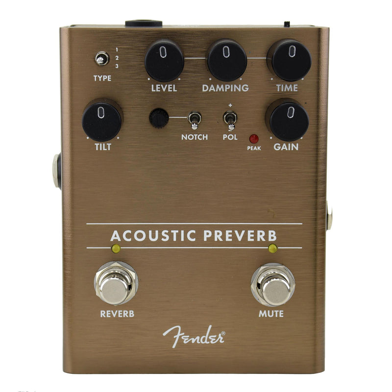 acoustic guitar reverb pedal Fender Acoustic Preverb Preamp/Reverb Pedal