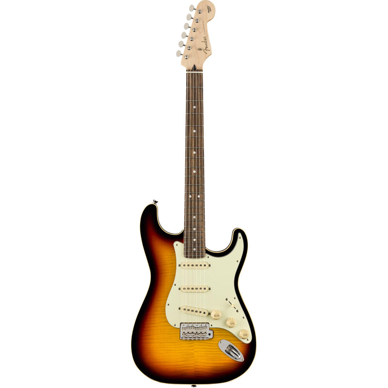 Fender Aerodyne Classic Stratocaster Flame Maple Top Rosewood, 3 Color Sunburst