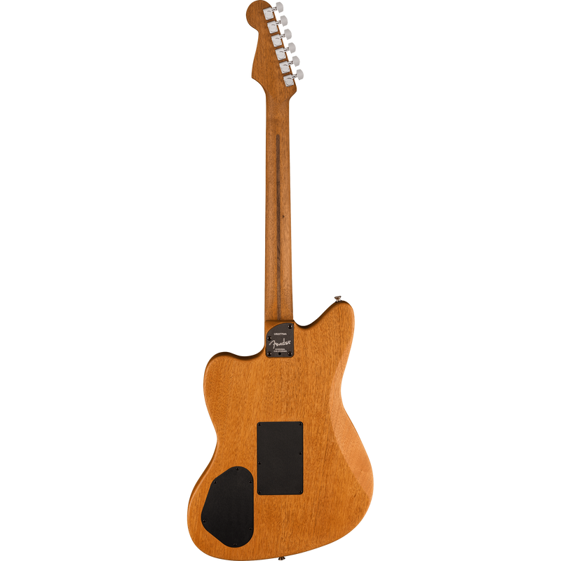 Fender American Acoustasonic Jazzmaster Acoustic Guitar, All-Mahogany, Ebony, Natural