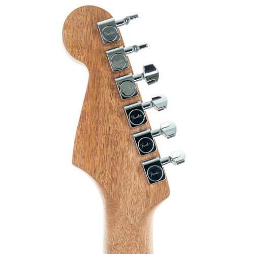 Fender American Acoustasonic Jazzmaster Ebony, Arctic White With Bag