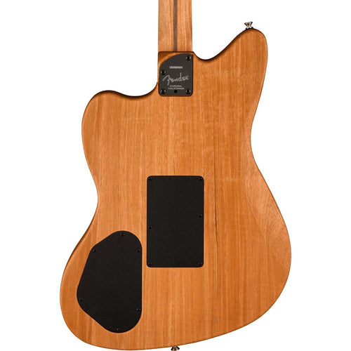 Fender American Acoustasonic Jazzmaster Ebony, Ocean Turquoise With Bag