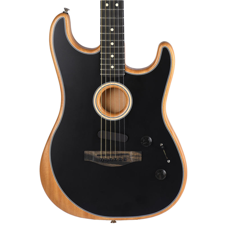 Fender American Acoustasonic Stratocaster Ebony Fingerboard Black