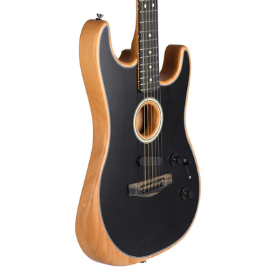 Fender American Acoustasonic Stratocaster Ebony Fingerboard Black