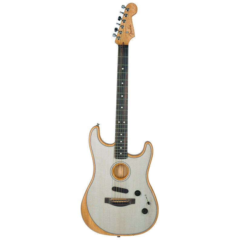 Fender American Acoustasonic Stratocaster, Transparent Sonic Blue