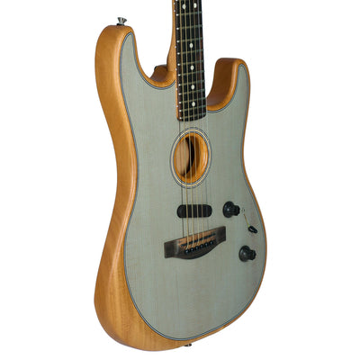 Fender American Acoustasonic Stratocaster, Transparent Sonic Blue
