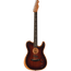 Fender American Acoustasonic Telecaster Acoustic Guitar, All-Mahogany, Ebony, Bourbon Burst