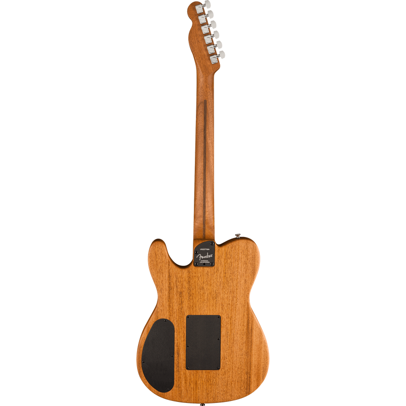 Fender American Acoustasonic Telecaster Acoustic Guitar, All-Mahogany, Ebony, Bourbon Burst