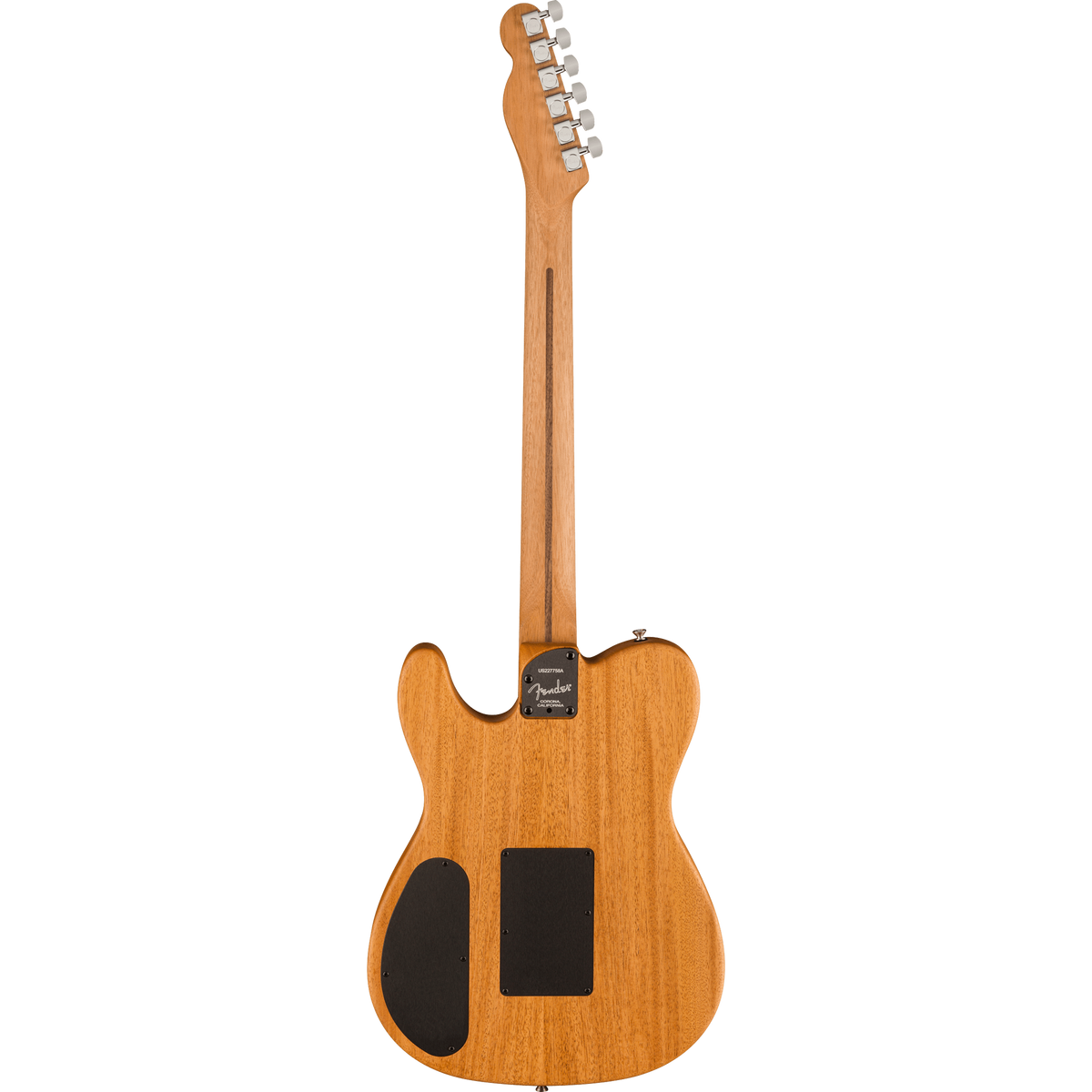 Fender American Acoustasonic Telecaster Acoustic Guitar, All-Mahogany, Ebony, Natural