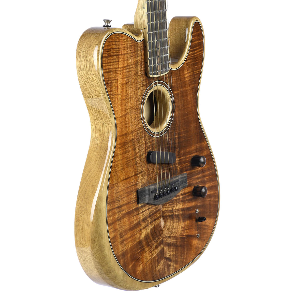 Fender American Acoustasonic Telecaster Koa Ebony Fingerboard With Case