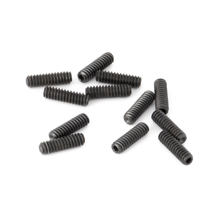 Fender American Deluxe/American Series Tele Saddle Height Adjustment Screws, Short, 4-40 X 3/8" Hex, Black (12)