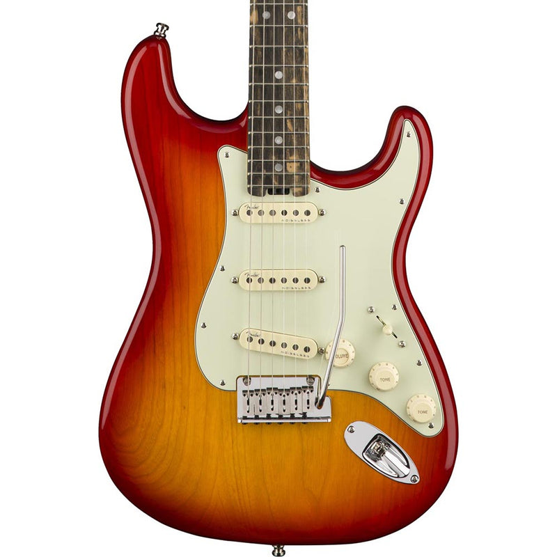 Fender American Elite Stratocaster - Ebony Fingerboard - Aged Cherry Burst Ash