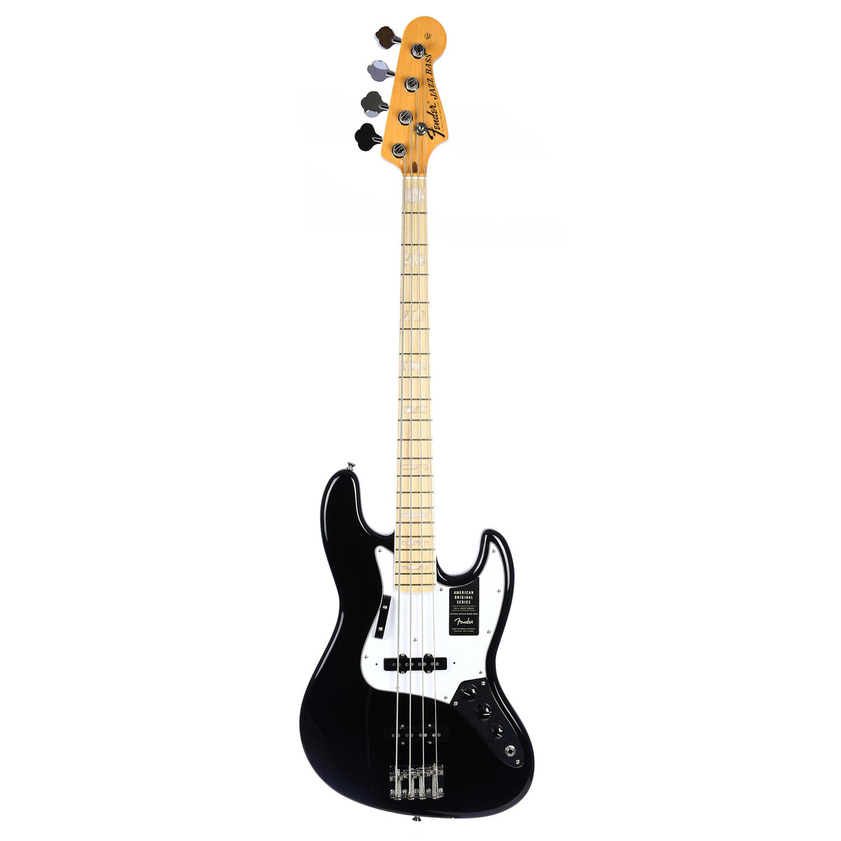 Fender American Original '70s Jazz Bass Maple Fingerboard, Black
