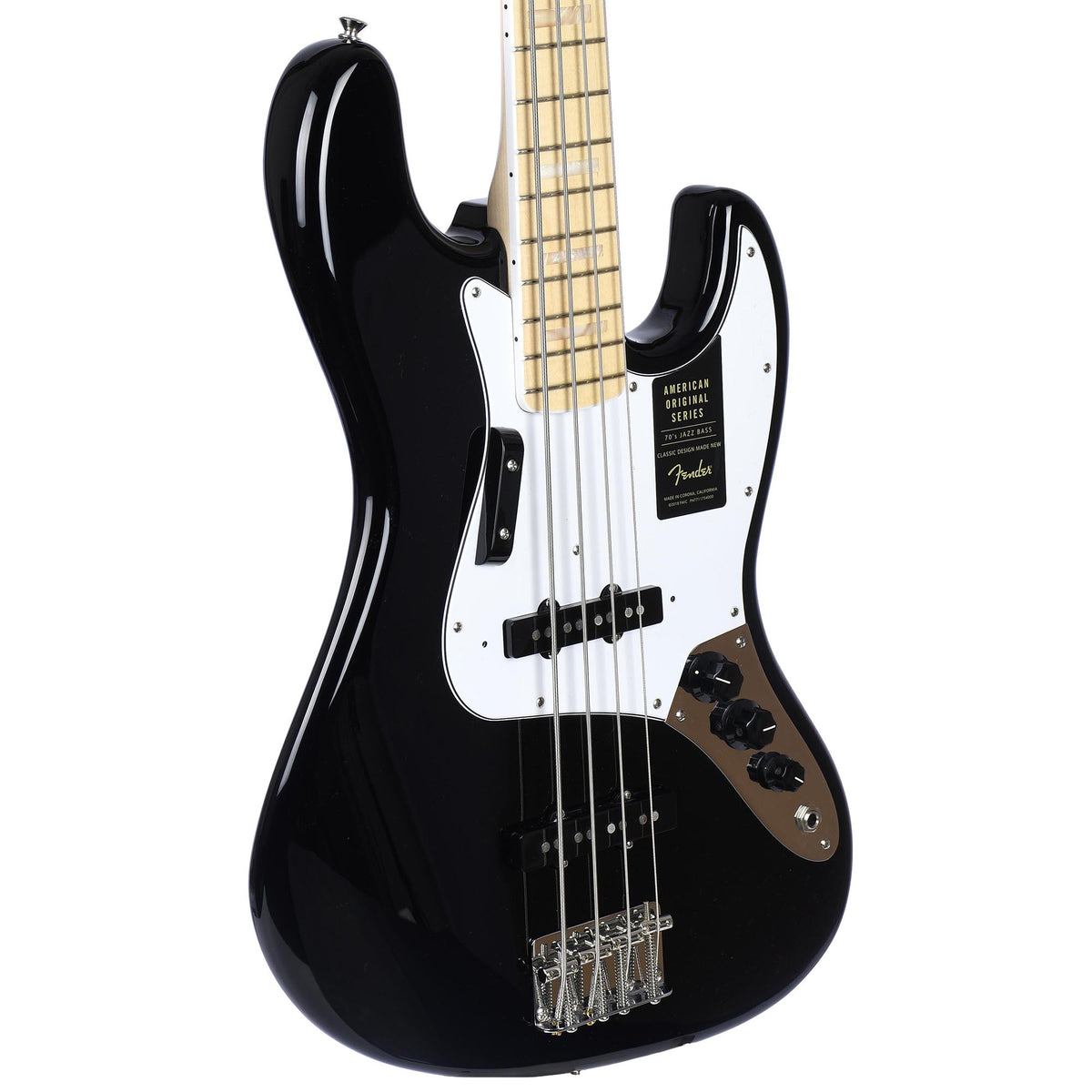 Fender American Original '70s Jazz Bass Maple Fingerboard, Black