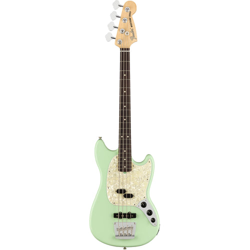 Fender American Performer Mustang Bass - Rosewood - Satin Surf Green
