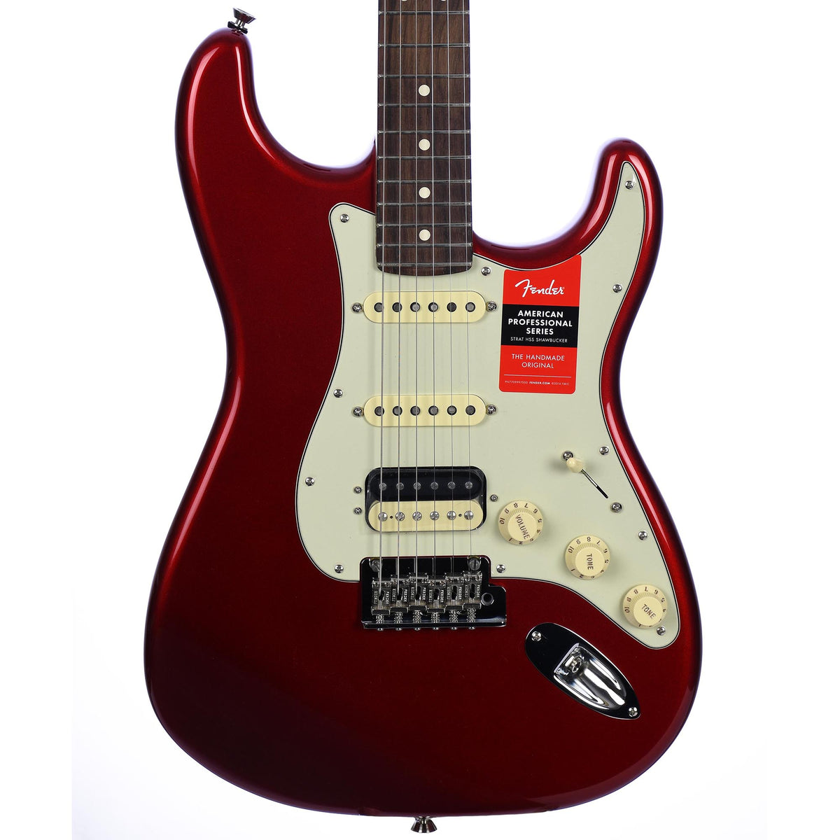Fender American Pro Stratocaster HSS Shawbucker, Rosewood, Candy Apple Red