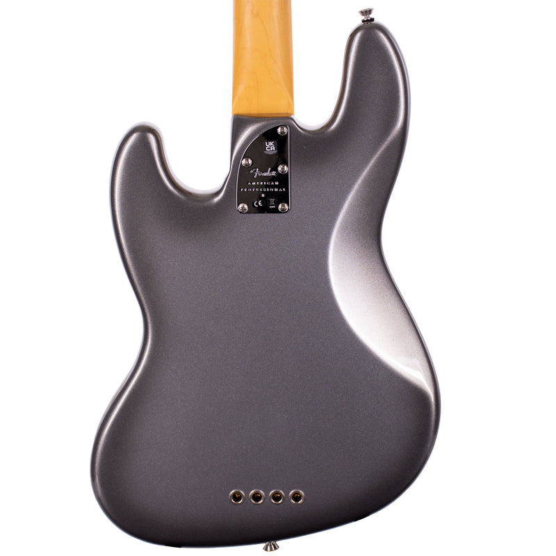 Fender American Professional II Jazz Bass Guitar, Rosewood, Mercury