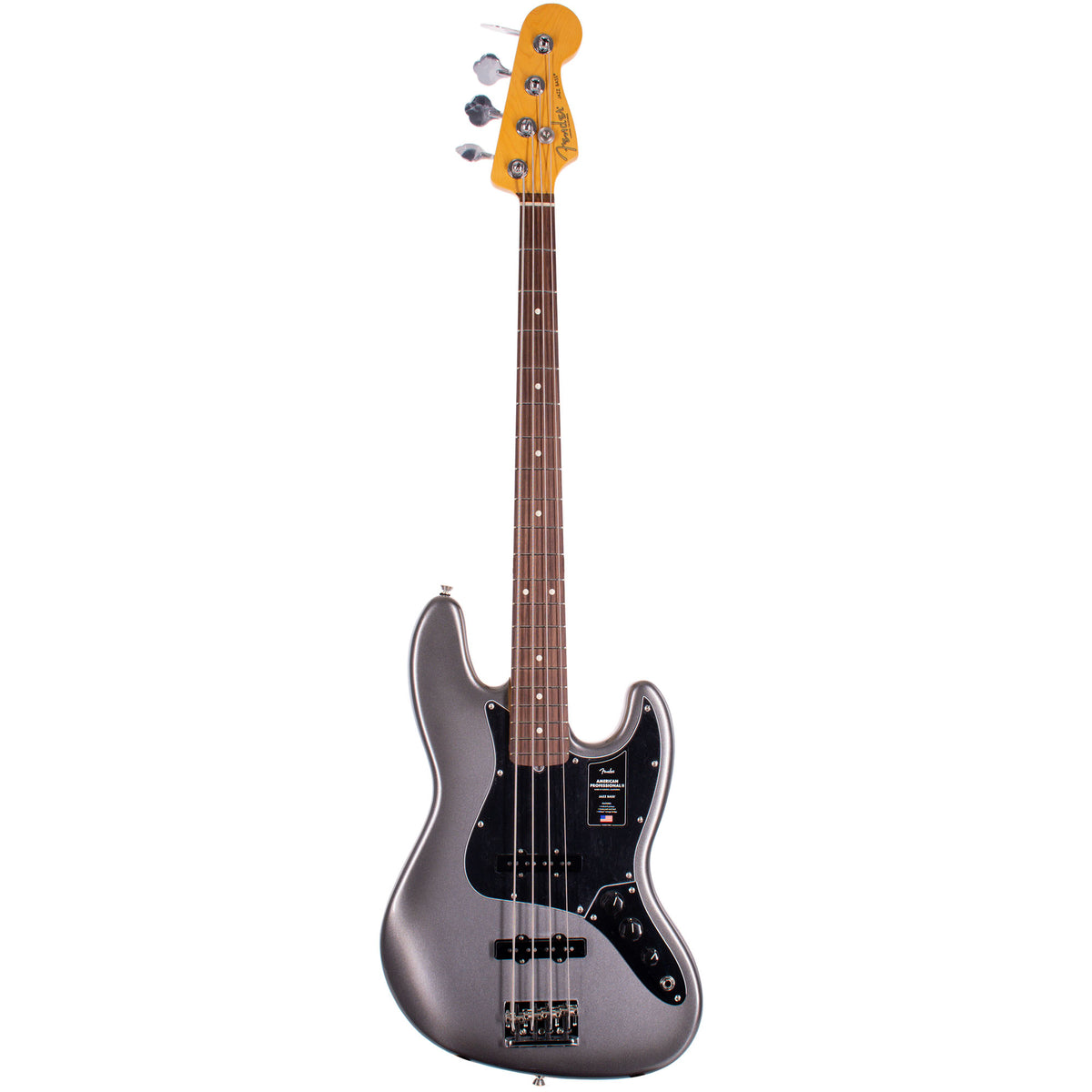 Fender American Professional II Jazz Bass Guitar, Rosewood, Mercury