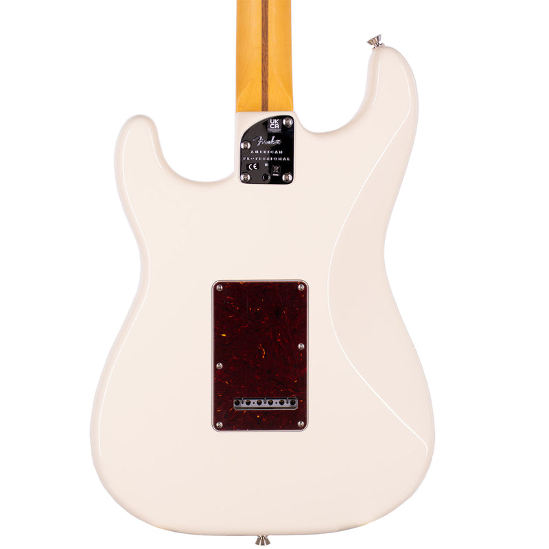 Fender American Professional II Stratocaster Electric Guitar, HSS Maple, Olympic White