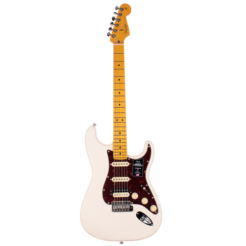 Fender American Professional II Stratocaster Electric Guitar, HSS Maple, Olympic White