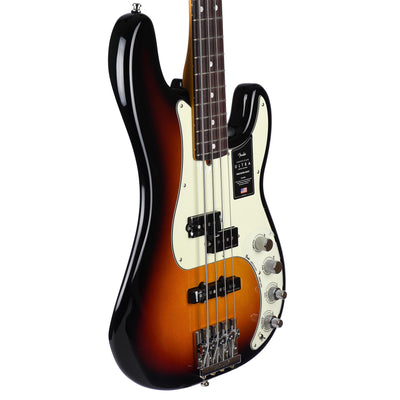 Fender American Ultra Precision Bass Guitar Ultraburst, Rosewood