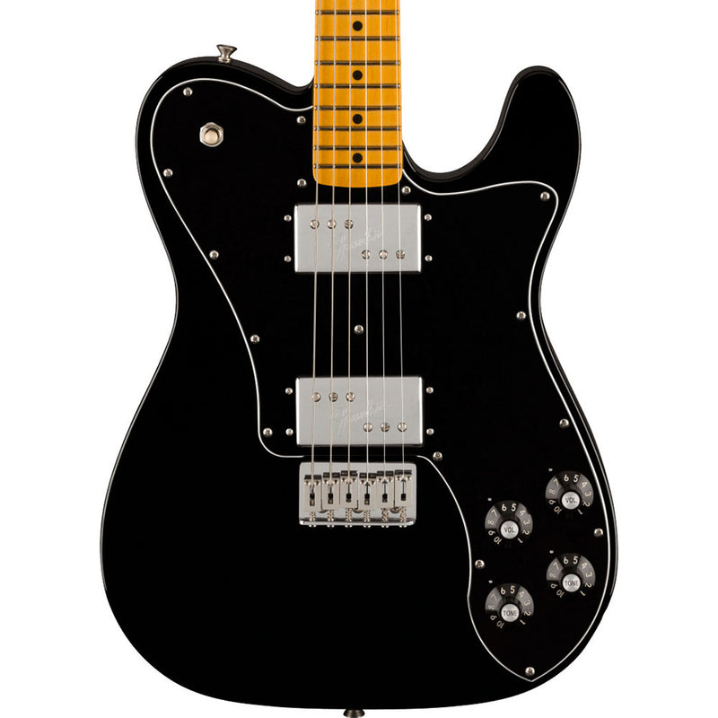Fender American Vintage II 1975 Telecaster Deluxe Electric Guitar, Maple, Black
