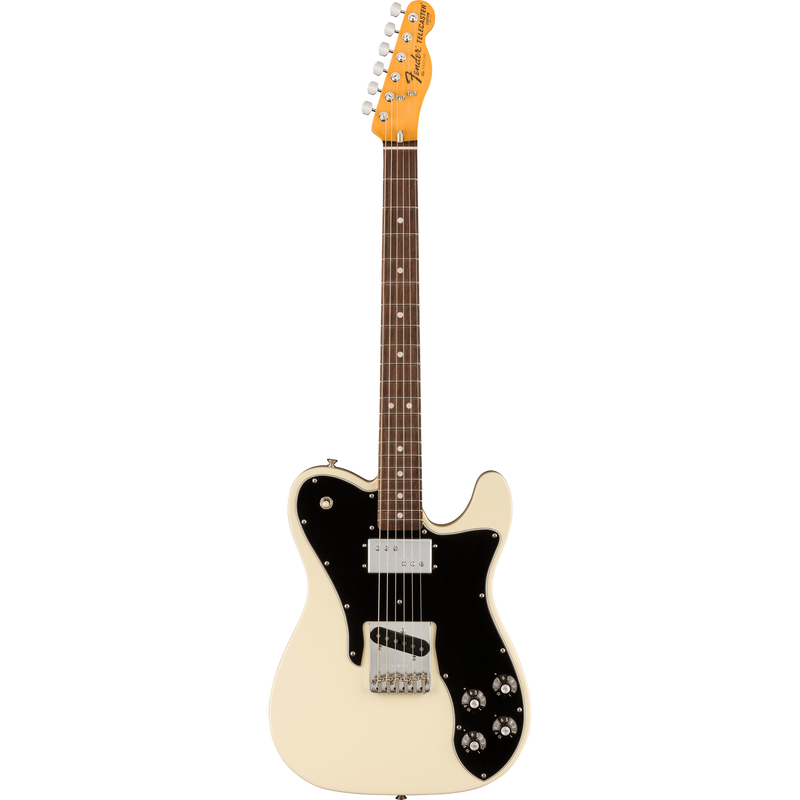 Fender American Vintage II 1977 Telecaster Custom Electric Guitar, Rosewood, Olympic White