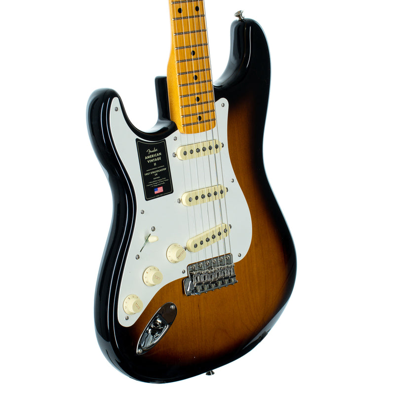 Fender American Vintage II 1957 Stratocaster Electric Guitar, Lefty, Maple, 2 Color Sunburst