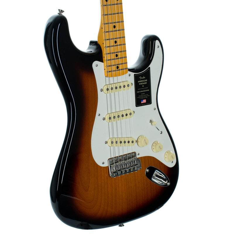 Fender American Vintage II 1957 Stratocaster Electric Guitar, Maple, 2 Color Sunburst