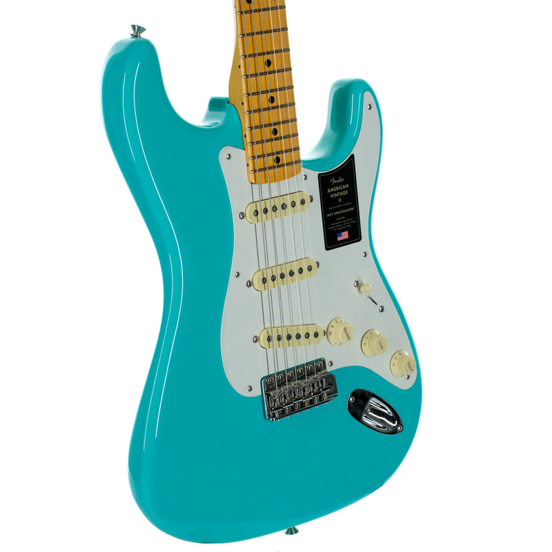 Fender American Vintage II 1957 Stratocaster Electric Guitar, Maple, Sea Foam Green