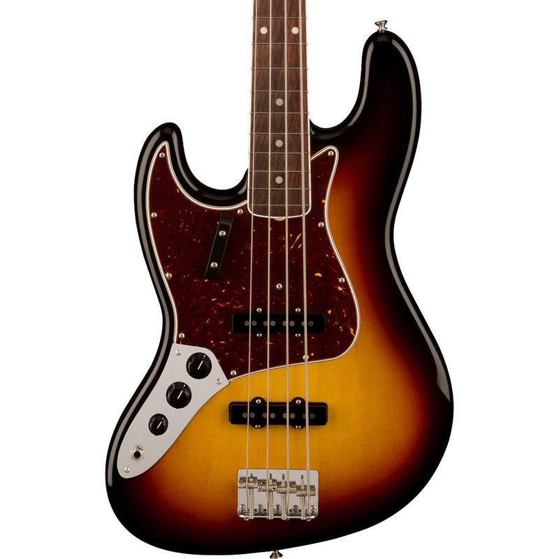 Fender American Vintage II 1966 Jazz Bass, Lefty, Rosewood, 3-Color Sunburst