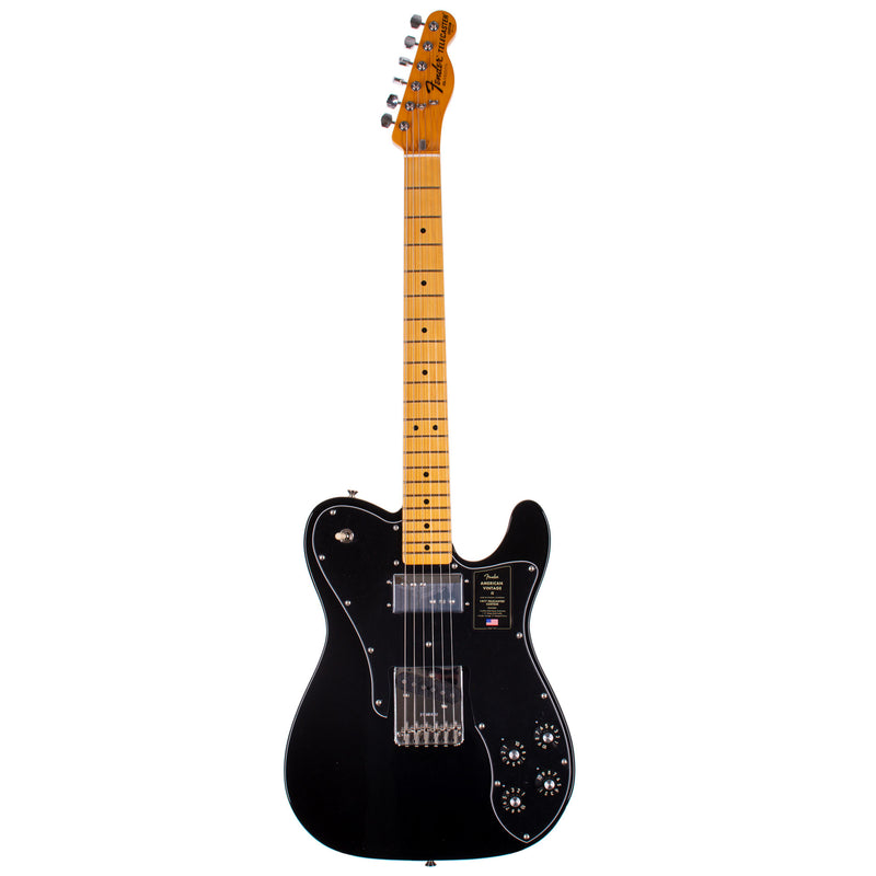 Fender American Vintage II Limited Edition '77 Telecaster Custom Electric Guitar, Maple, Black