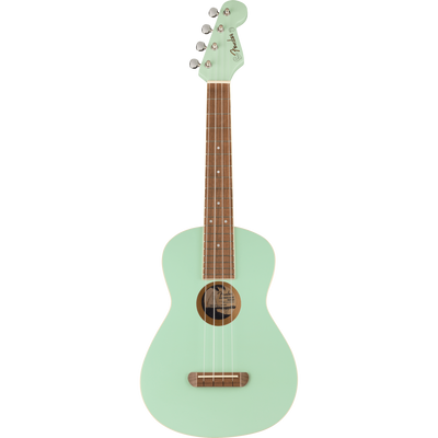 Fender Avalon Tenor Ukulele, Walnut, Surf Green