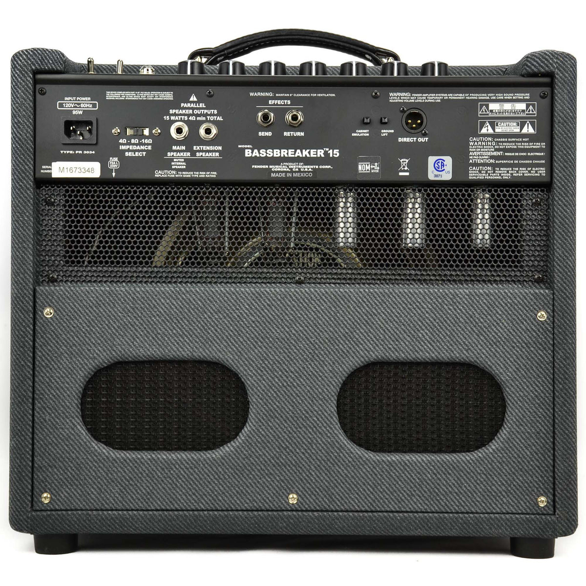 Fender Bassbreaker 15 Combo 120V
