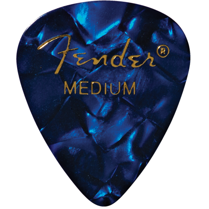 Fender Blue Moto Picks 12 Pack Medium