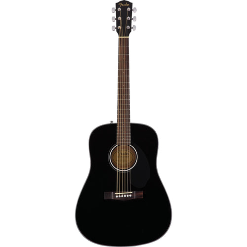 Fender CD60S Dreadnought Walnut Fingerboard Black