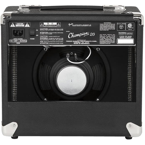 Fender Champion 20 1 x 8" Guitar Combo Amplifier, 120V
