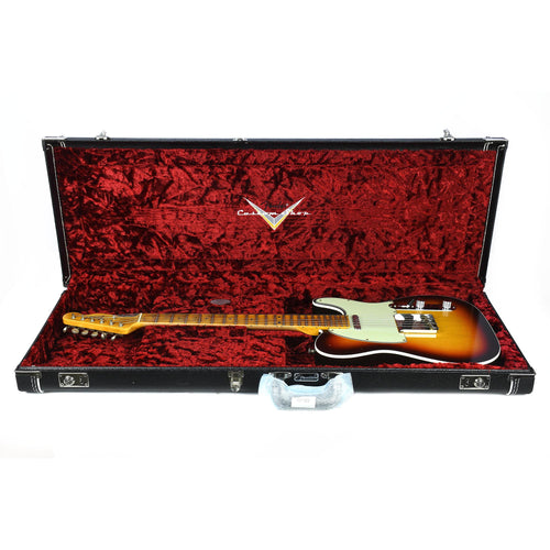 Fender Custom Shop 2019 Custom Postmodern Telecaster Maple Journeyman Relic Chocolate 3 Color Sunburst