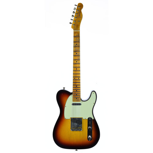 Fender Custom Shop 2019 Custom Postmodern Telecaster Maple Journeyman Relic Chocolate 3 Color Sunburst