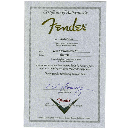 Fender Custom Shop 1959 Stratocaster Journeyman Relic, Charcoal Frost Metallic