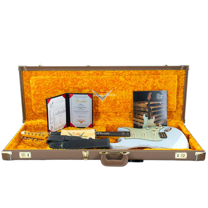 Fender Custom Shop 1962 Stratocaster Relic Todd Krause Masterbuilt, Brazilian Rosewood, Sonic Blue