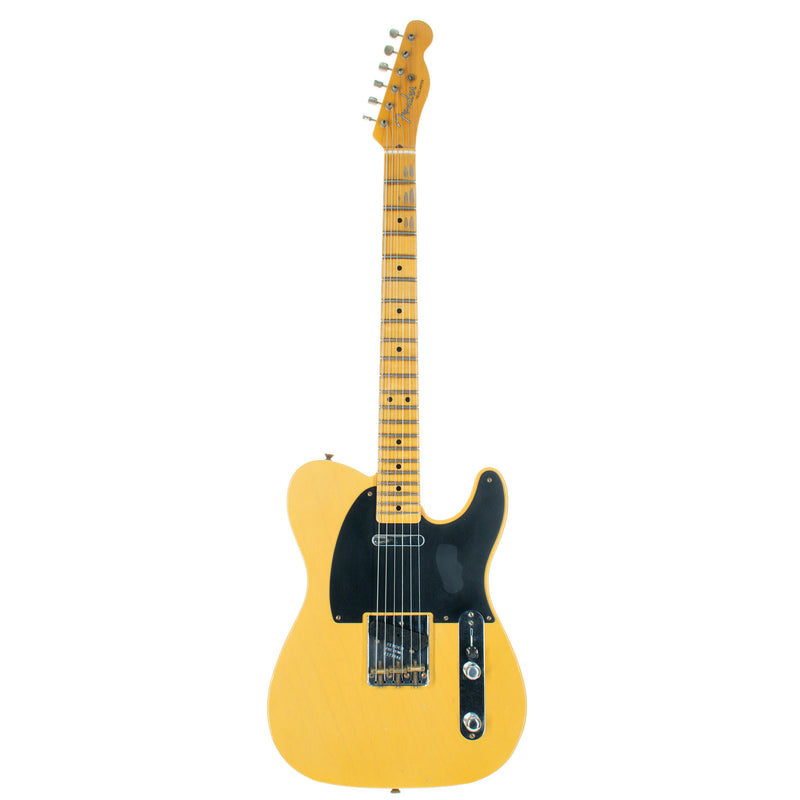 Fender Custom Shop '52 Telecaster Electric Guitar, Journeyman Relic, Aged Nocaster Blonde