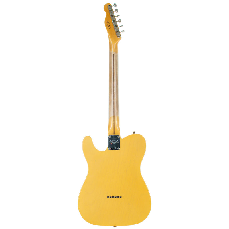 Fender Custom Shop '52 Telecaster Electric Guitar, Journeyman Relic, Aged Nocaster Blonde