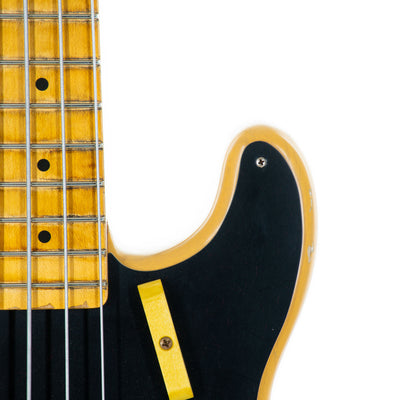 2022 Fender Custom Shop '55 Precision Bass Guitar Maple Relic, Butterscotch Blonde