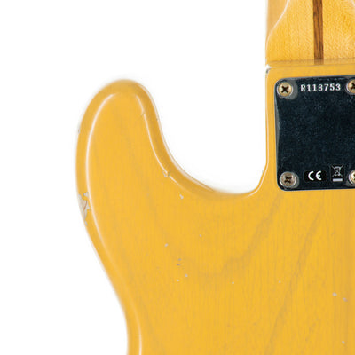 2022 Fender Custom Shop '55 Precision Bass Guitar Maple Relic, Butterscotch Blonde