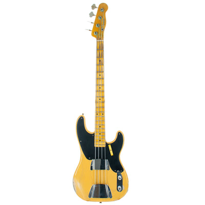 2022 Fender Custom Shop '55 Precision Bass Guitar Maple Relic, Butterscotch Blonde