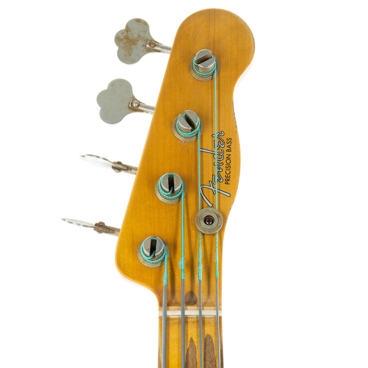 2022 Fender Custom Shop '55 Precision Bass Guitar Maple Relic, Butterscotch Blonde